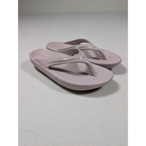 OOFOS Shoes - Oofos Oolala Women’s 9 Recovery Slip-On Flip Flop Sandals Stardust Pink Beach